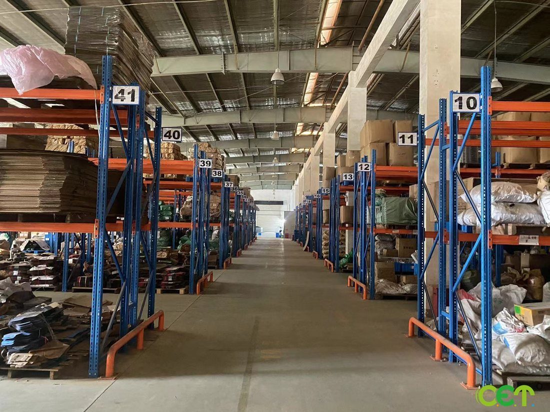 Warehouse and racking
