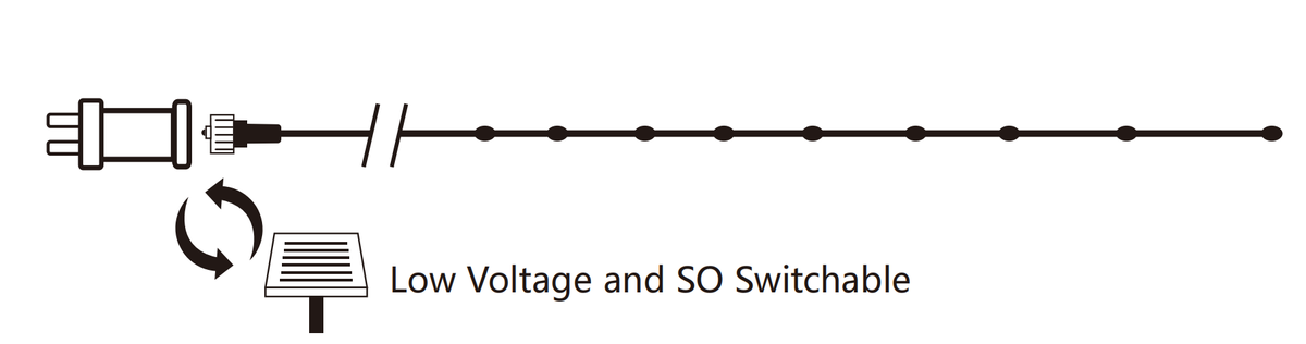 Niederspannung and SO Switchable wiring diagram