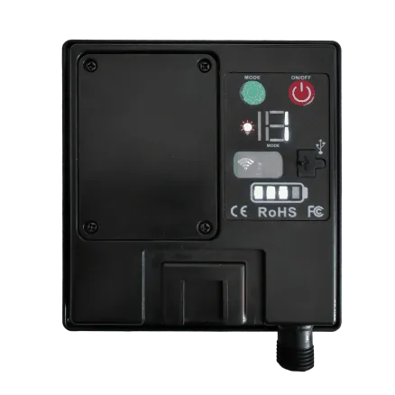 Back panel with connectors