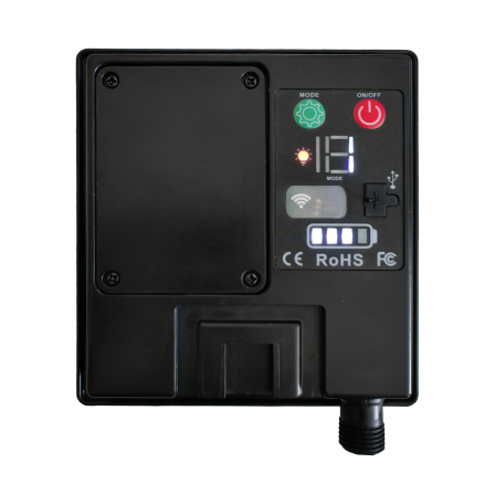 Back panel with connectors